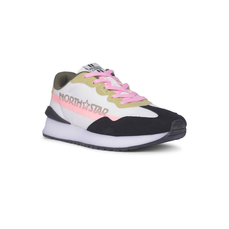 North Star Multi-Color Women Lace-Up Sports Running Shoes (UK 3)