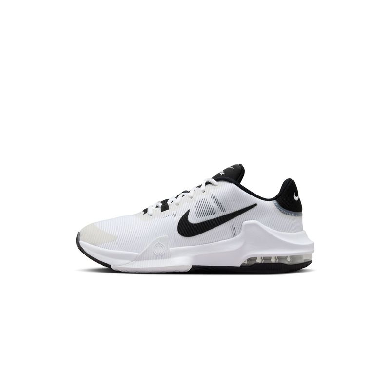 Nike Impact 4 Men White Basketball Shoes (UK 5.5)