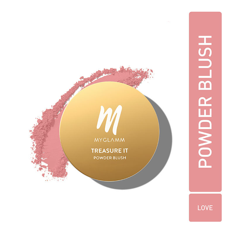 MyGlamm Treasure It Powder Matte Blush - Love