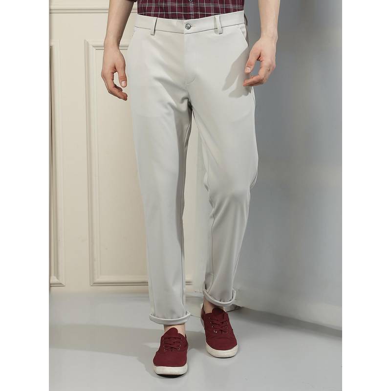 CRIMSOUNE CLUB Men'S Cream Knitted Trousers (28)