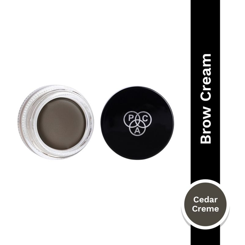 PAC SuperBrowww Cream Cedar Creme - Highly Pigmented Brow Pomade, Long Lasting & Smudgeproof
