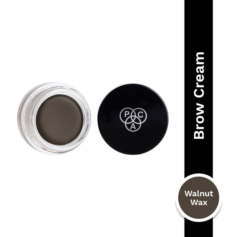 PAC SuperBrowww Cream Walnut Wax - Highly Pigmented Brow Pomade, Long Lasting & Smudgeproof