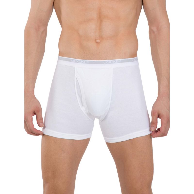 Jockey White Boxer Brief Pack of 2 - Style Number- 8009 (L)