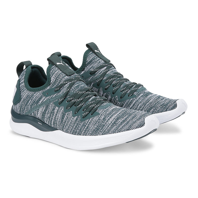 puma ignite flash evoknit green
