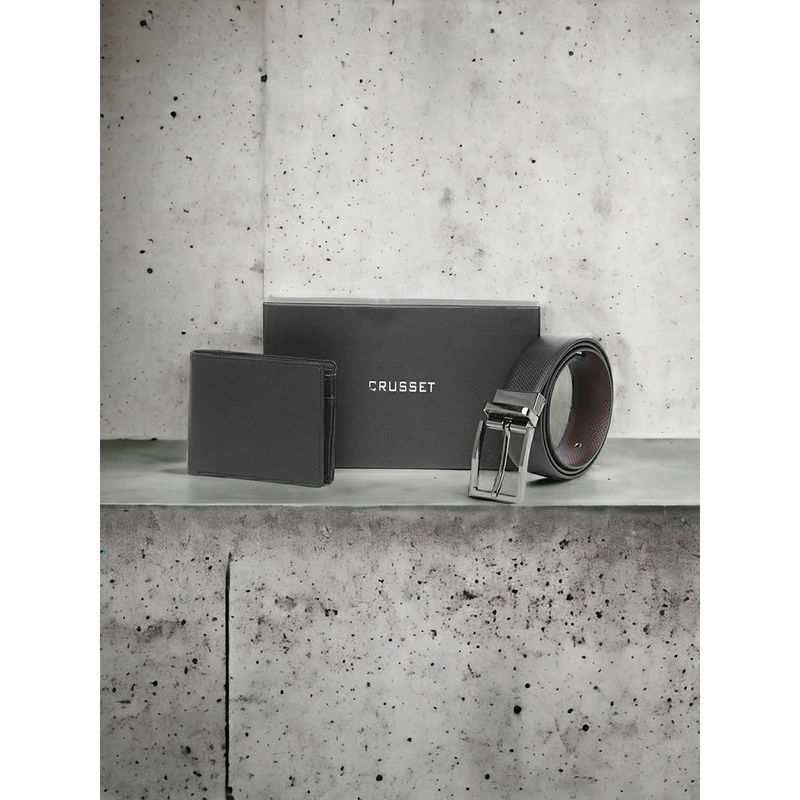 Crusset Formal Belt and Wallet in Black (38)