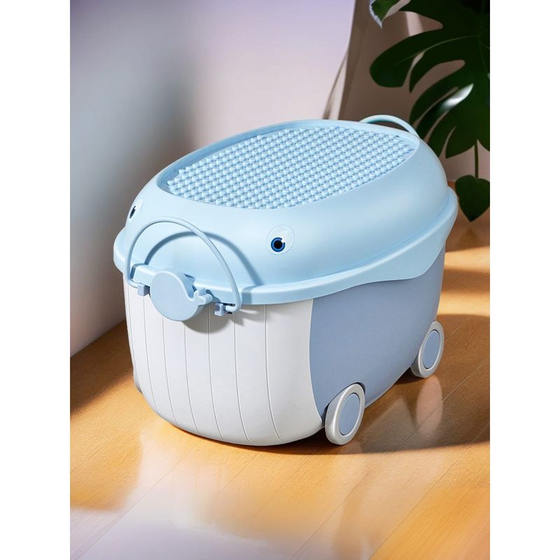 UMAI Rolling Storage Box For Toys Organizer Kids Room Blue (S)