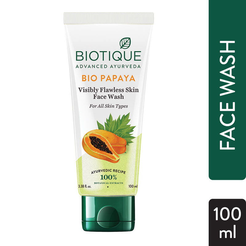 Biotique Bio Papaya Visibly Flawless Skin Face Wash For All Skin Types