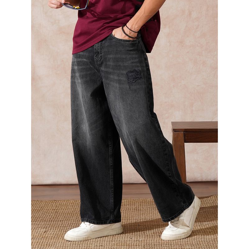 WROGN Casual Baggy Fit Dark Grey Jeans (32)