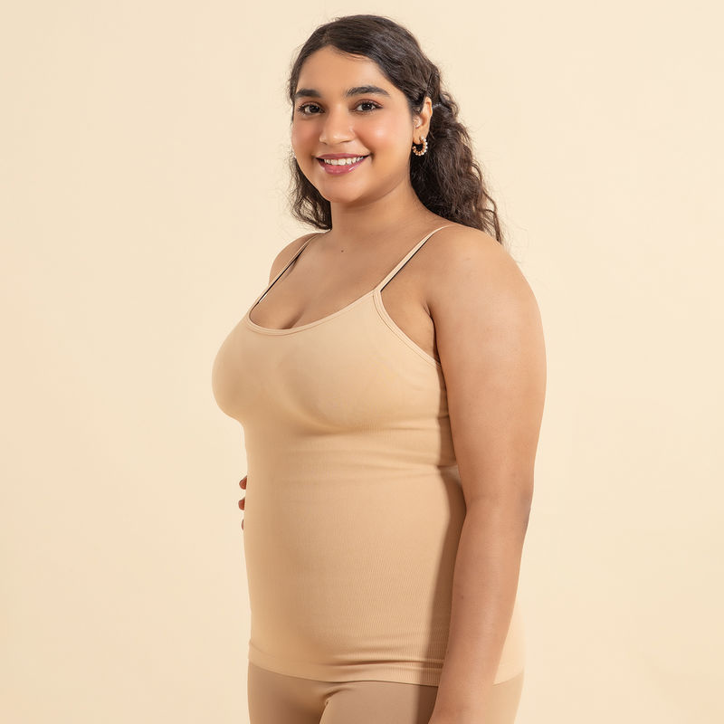 Nykd By Nykaa Seamless Shaping Camisole-NYSH04-Sand (S)