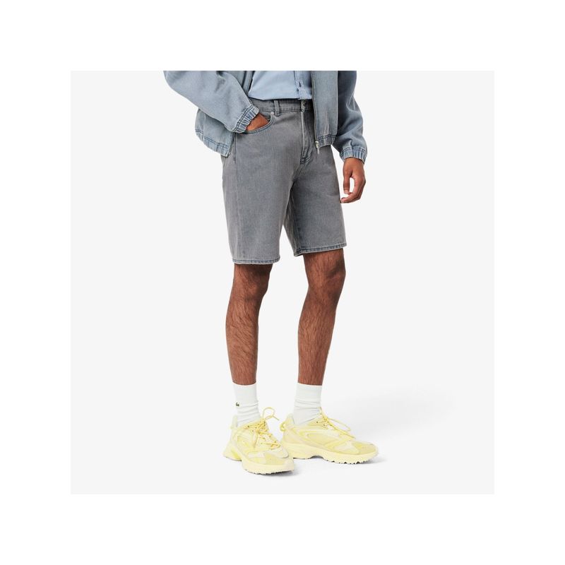 Lacoste Washed Effect Dyed Denim Bermuda Shorts (32)