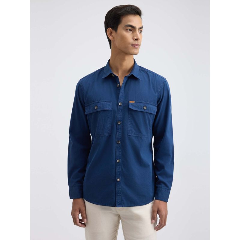 Pepe Jeans Men's Blue Overdyed Shirt (S)
