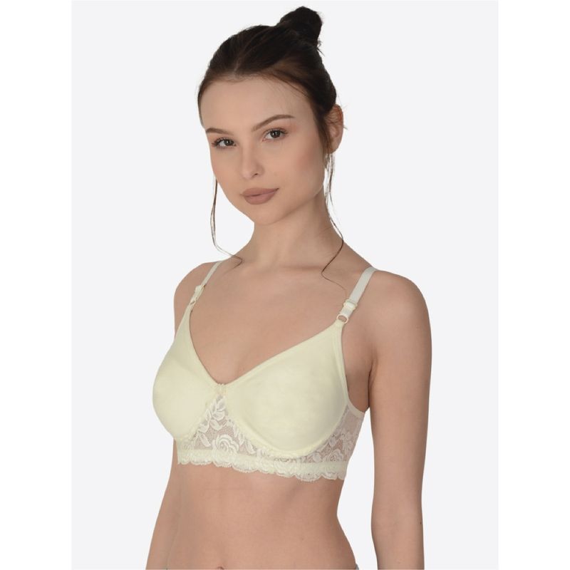 Mod & Shy Solid Non Padded Seamless Bra (34B)