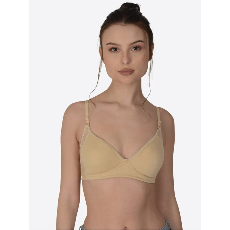 Mod & Shy Solid Non Padded Non-wired Seamless Bra (34B)