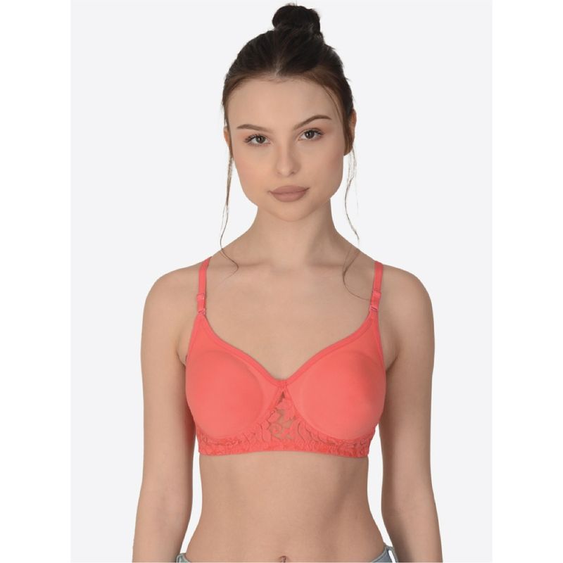 Mod & Shy Solid Non Padded Non-wired Seamless Bra (36B)