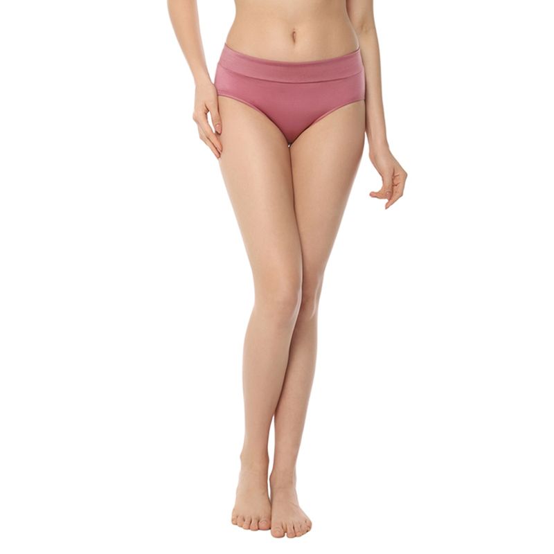 Amante Solid Full Coverage Low Rise Hipster Panty (M)