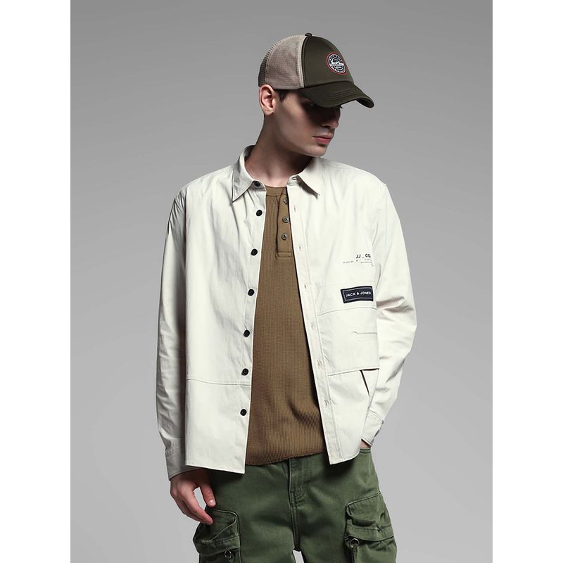 Jack & Jones White Oversized Fit Shirt (L)