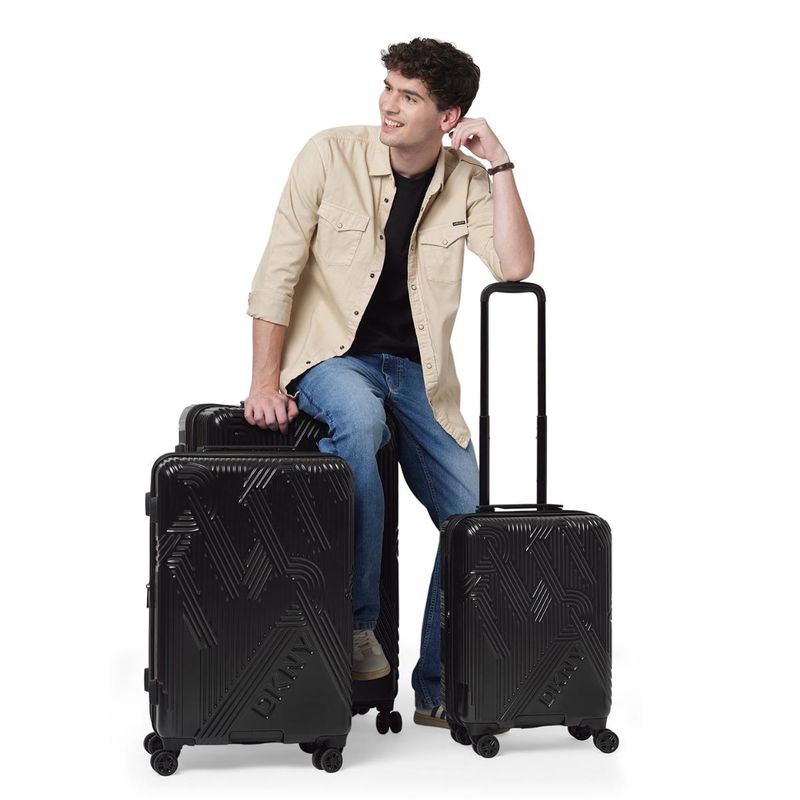 DKNY City Scape Range Black Hard Luggage Bag (S)