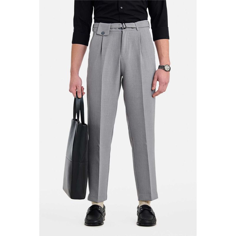 Snitch Light Grey Loose Formal Trouser (38)