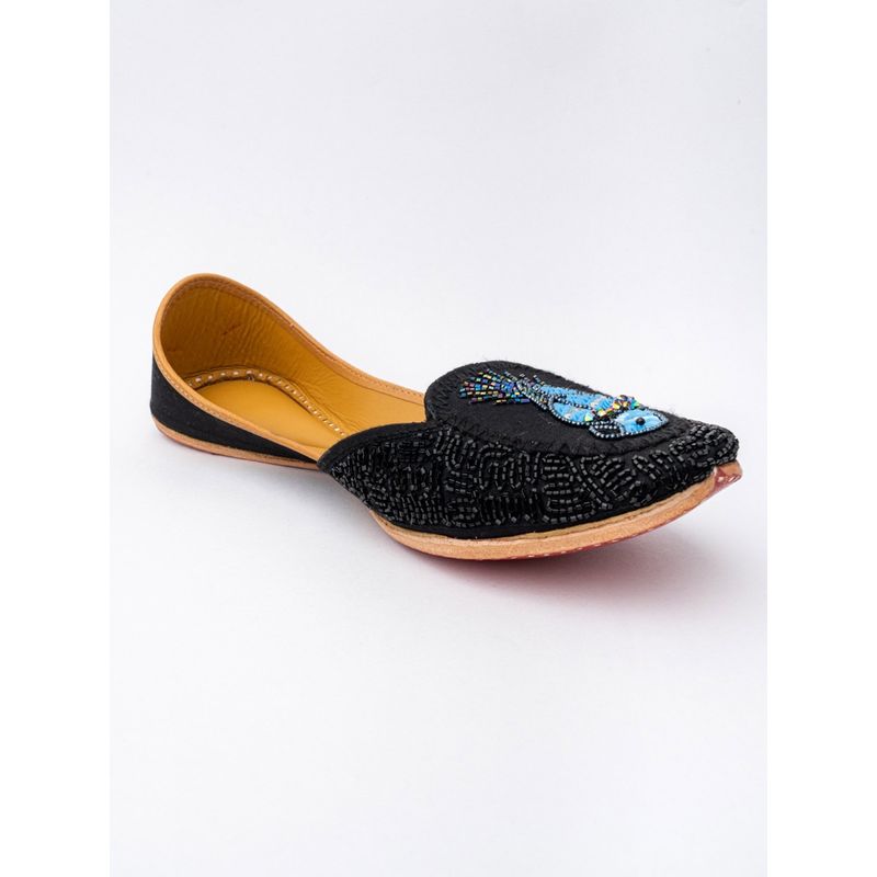 NR BY NIDHI RATHI Embellished Black Loafers (EURO 36)