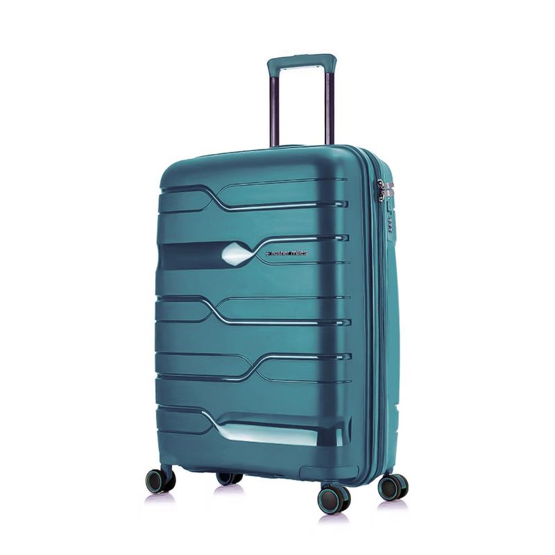 Nasher Miles Paris Hard-Sided Polypropylene Check-In Dark Green Trolley Bag (M)