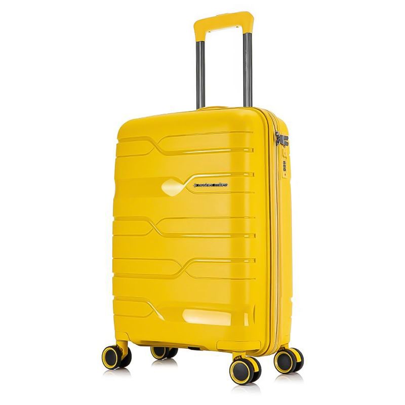 Nasher Miles Paris Hard-Sided Polypropylene Cabin Yellow Trolley Bag (S)