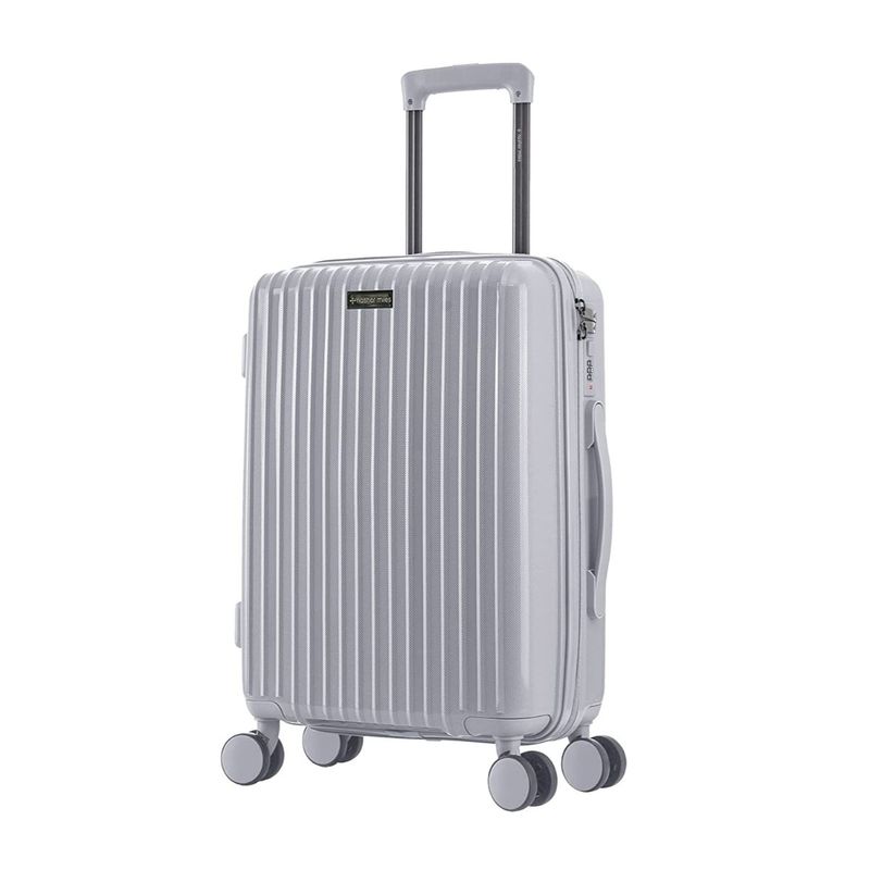 Nasher Miles Pondicherry Hard-Side Polypropylene Check-In Grey Trolley Bag (M)