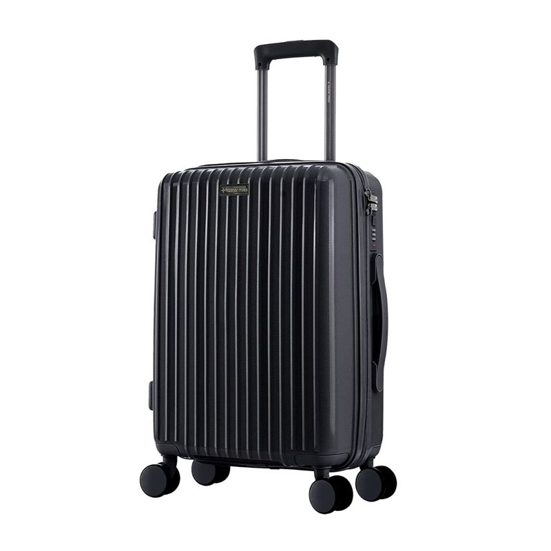 Nasher Miles Pondicherry Hard-Side Polypropylene Check-In Black Trolley Bag (L)