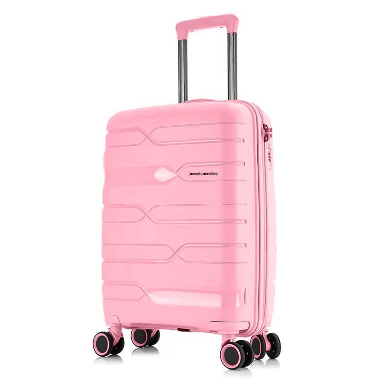 Nasher Miles Paris Hard-Sided Polypropylene Check-In Pink Trolley Bag (L)