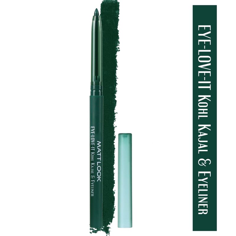 Matt look Eye Love It Kohl Kajal & Eyeliner - Green