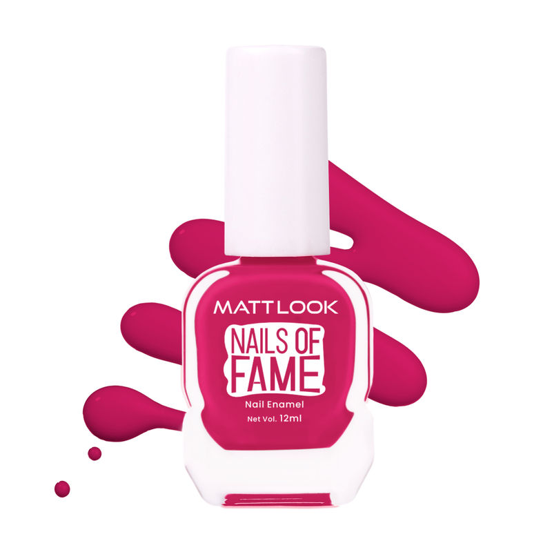 Matt look Nails Of Fame Nail Enamel - Magenta Punch