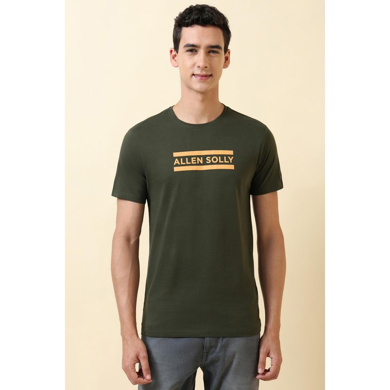 Allen Solly Olive T-Shirt (S)