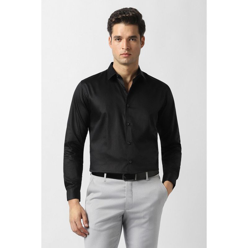 Van Heusen Men Black Dark Wash Slim Fit Jeans (39)