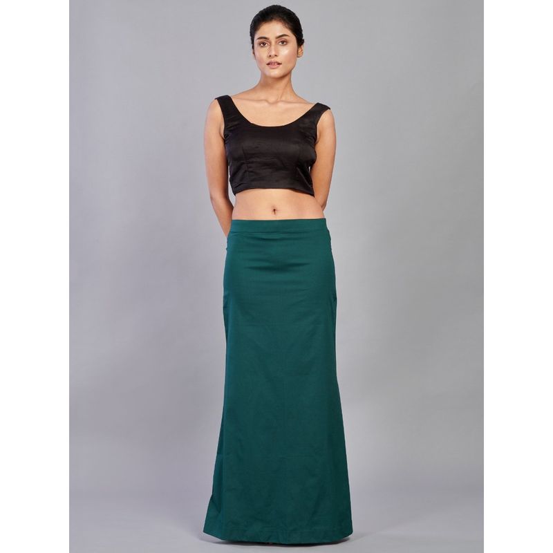 I AM BY DOLLYJAIN Cotton Lycra D'coat Green (S)