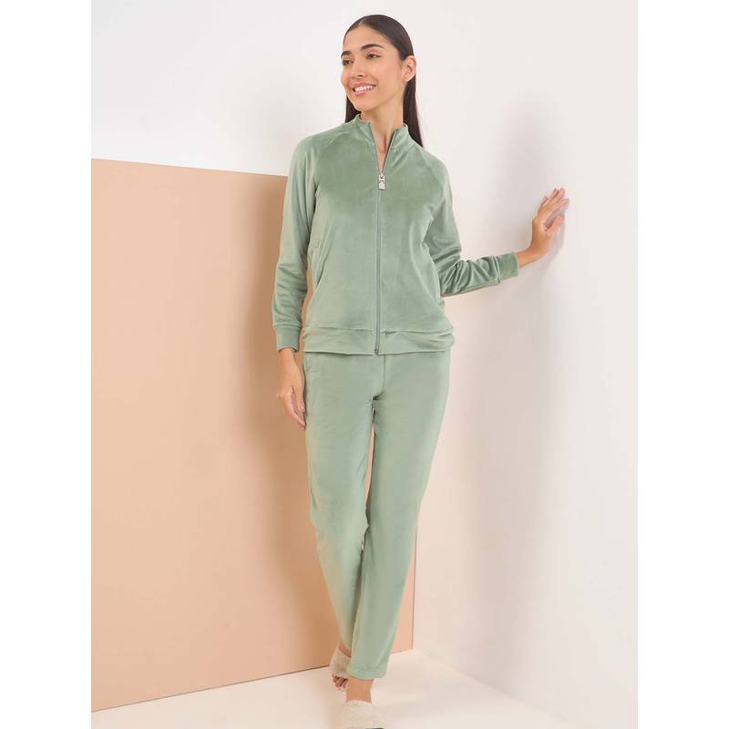Sweet Dreams Women Green Solid Tracksuit (2XL)