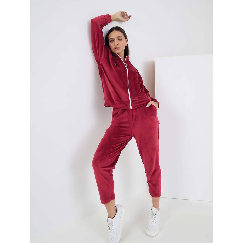 Sweet Dreams Women Red Solid Tracksuit (S)