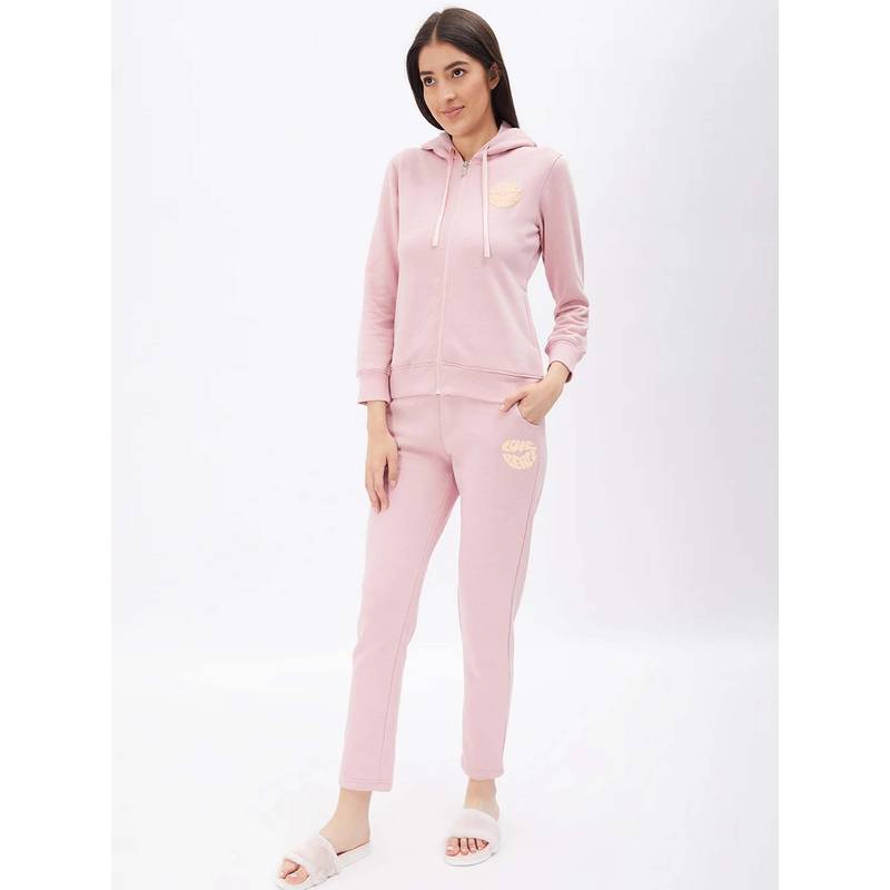 Sweet Dreams Women Pink Solid Tracksuit (3XL)
