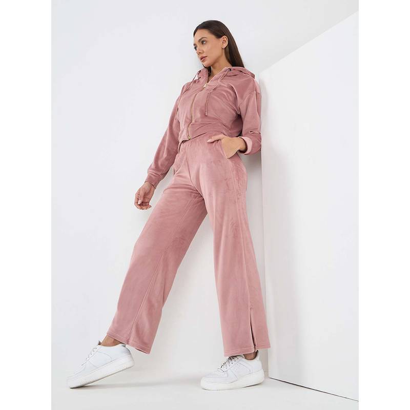 Sweet Dreams Women Mauve Solid Tracksuit (S)