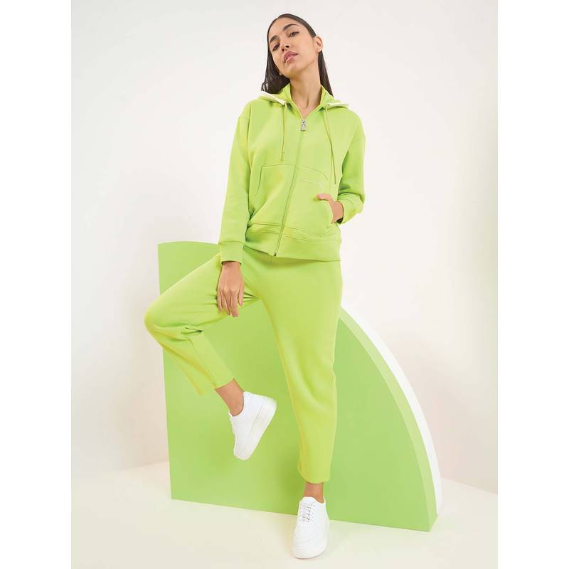 Sweet Dreams Women Green Solid Tracksuit (2XL)
