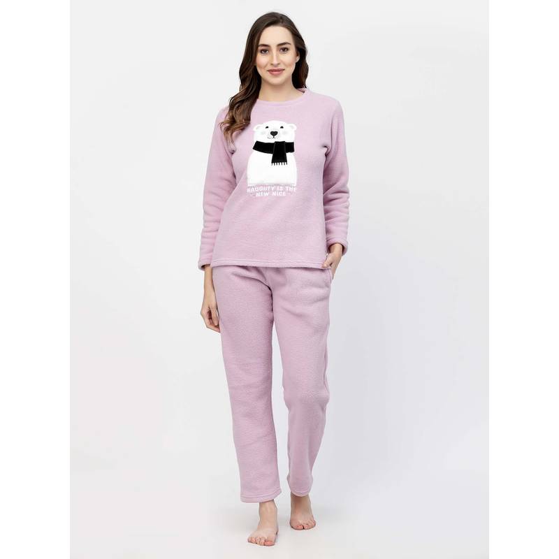 Sweet Dreams Women Lavender Printed Tracksuits (3XL)
