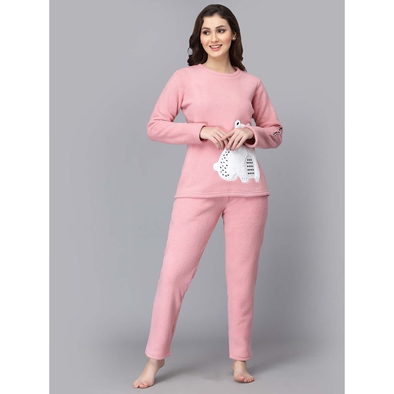 Sweet Dreams Women Pink Printed Tracksuits (2XL)