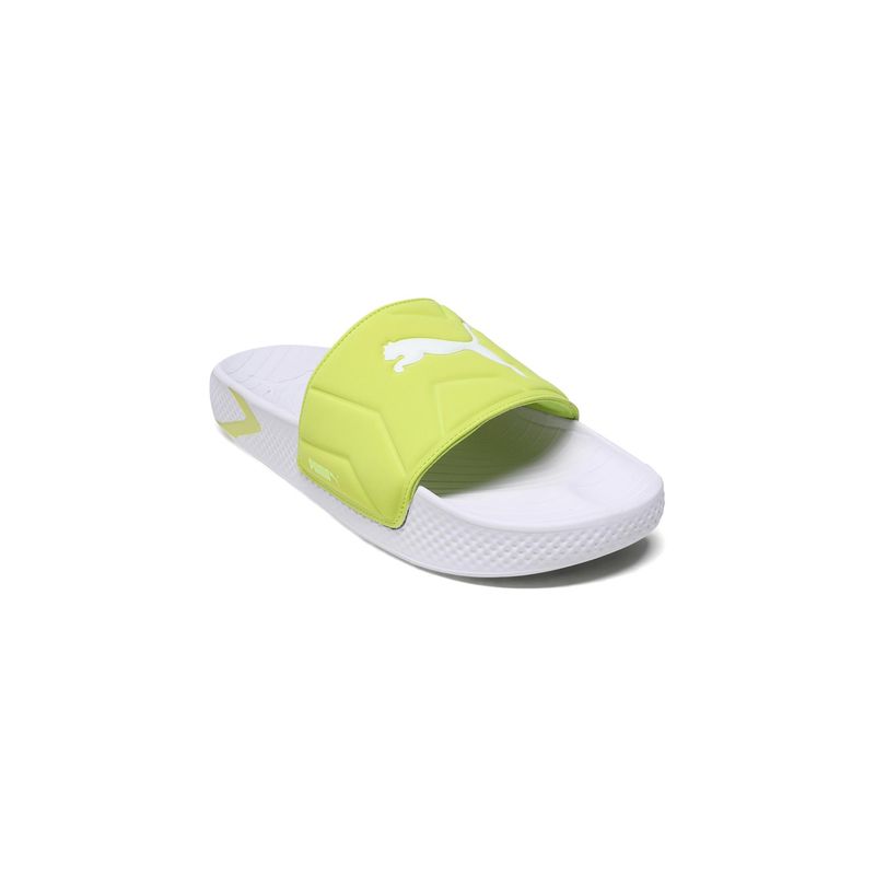 Puma Green Softridepro Leadpuff Mens Sliders (UK 9)