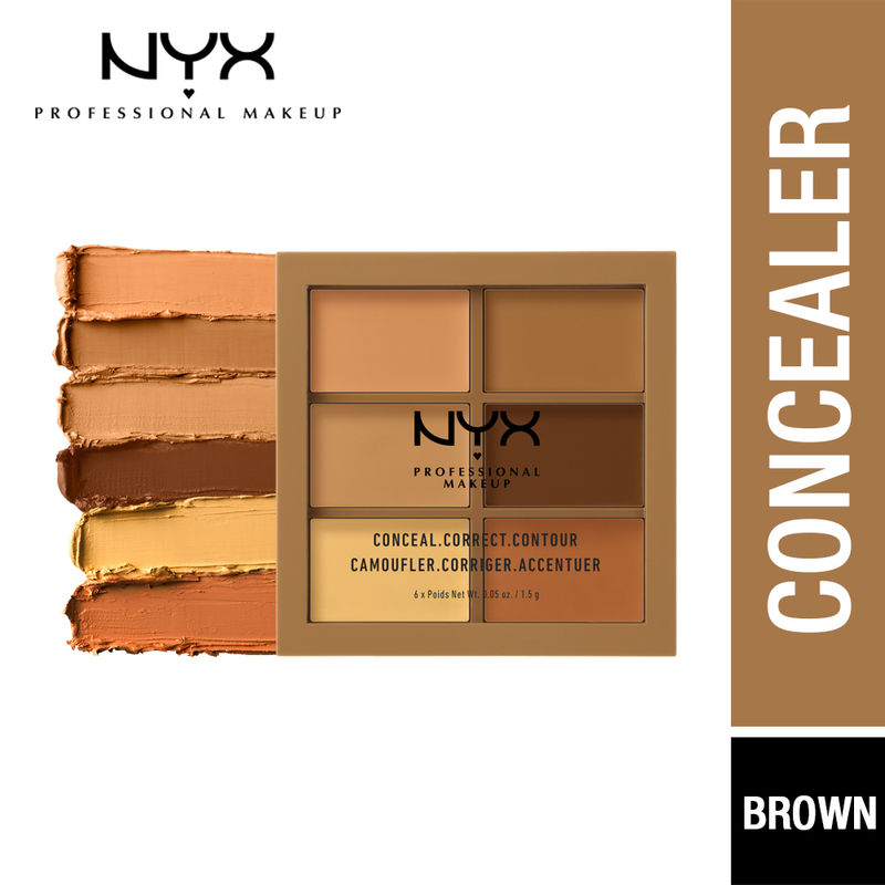NYX Professional Makeup Conceal, Correct, Contour Palette - 3CP03 Deep/Profond