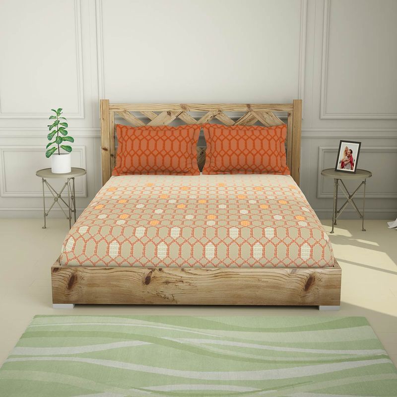 Spaces Cotton Bedsheets Double Soft Feel Skin Safe Breatheable Buy