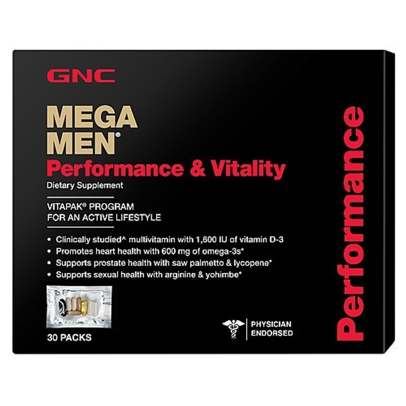 GNC Men's Performance and Vitality Vitapack (30 Packs)