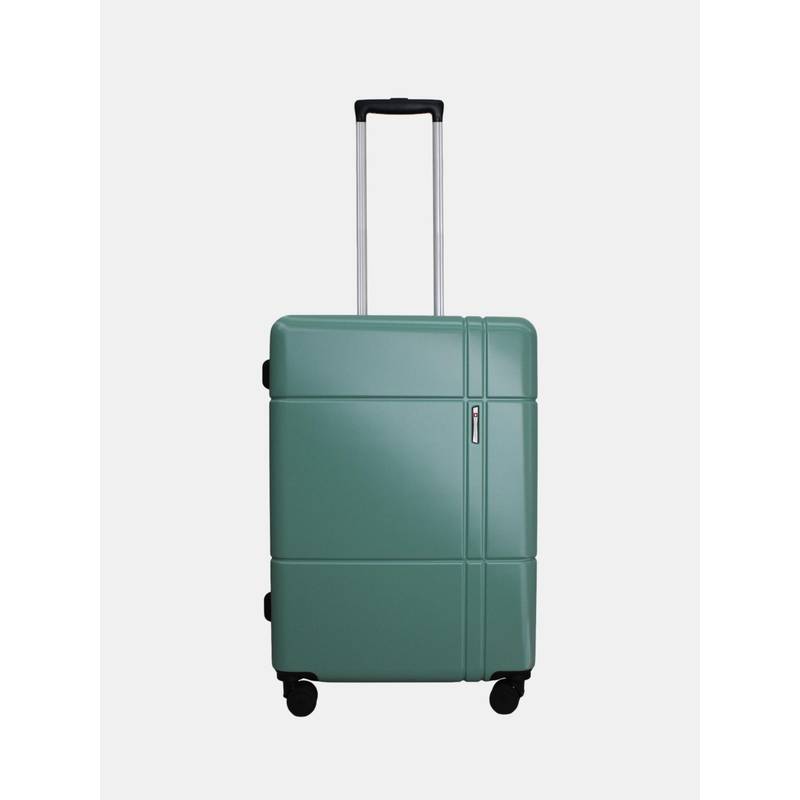 Swiss Military Unisex Dash Hard 8 Wheel Spinner Trolley Bag - Green (S)