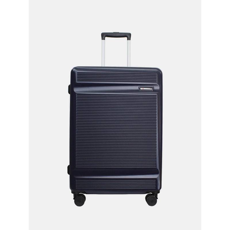 Swiss Military Unisex Pascal Hard 8 Wheel Spinner Trolley Bag - Navy Blue (S)