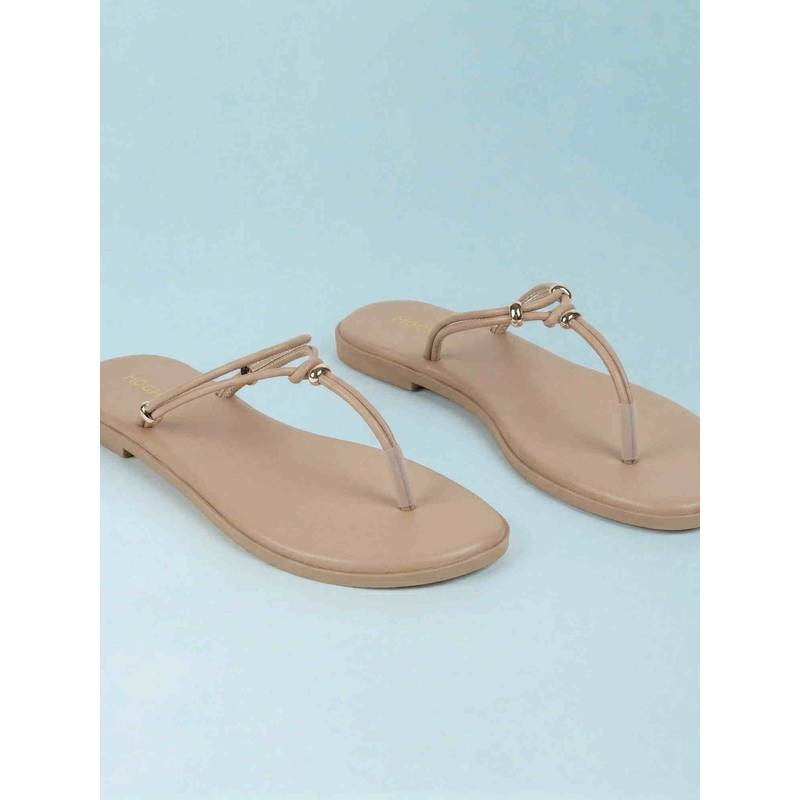 Mochi Women Beige Casual Flats (EURO 38)
