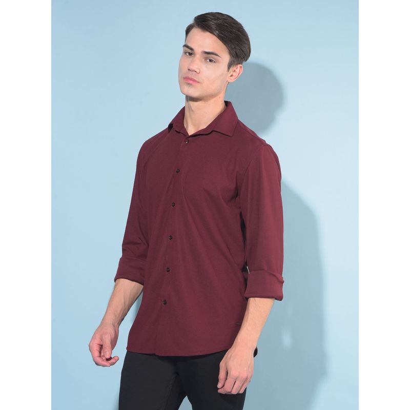 CRIMSOUNE CLUB Men Maroon Shirt (L)