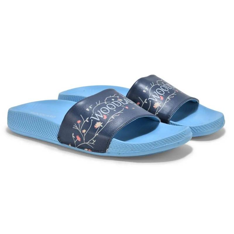 WOODLAND Women Blue Round Toe Sliders (EURO 36)