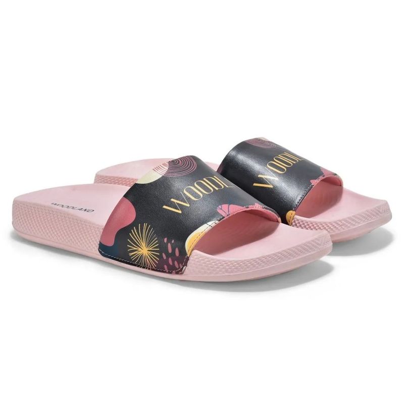 WOODLAND Women Pink Round Toe Sliders (EURO 39)